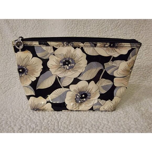 Vera Bradley Camilla Clear Plastic Cosmetic Bag Toiletry Makeup Pouch Retired - Picture 2 of 7